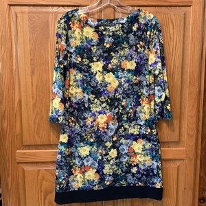 Atmosphere floral 3/4 sleeve shift dress